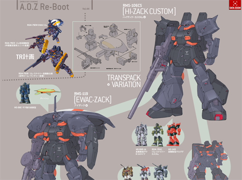 HG ハイザック・カスタム(A.O.Z) ×3 HG 1/144 ハイザック・カスタム (A.O.Z RE-BOOT版)【3次