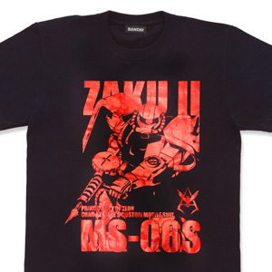 ガンダム シャー専用ザクTシャツ モビルスーツ Tシャツ MS-06F ZAKU II
