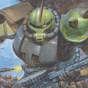 ザクのイラストなど初展示作品が続々追加！「髙荷義之原画展2022京都