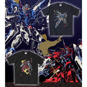 STRICT-G JAPAN 劇場版『機動戦士ガンダムSEED FREEDOM』筆絵風Tシャツ
