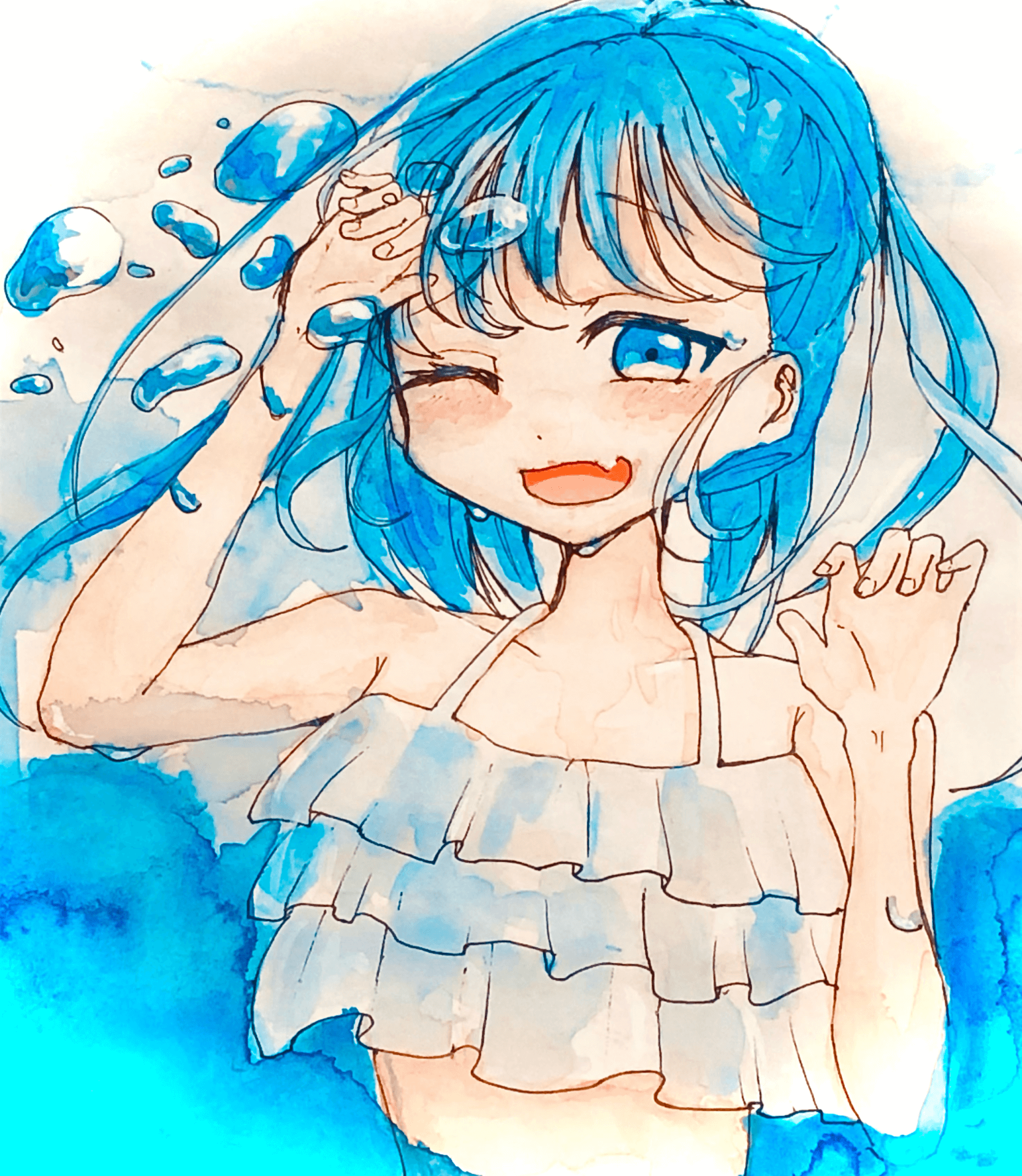 水 イラストコンテスト ぬりえコンテスト 夏のおしゃれ をテーマにイラストを描いて豪華賞品を手に入れよう ぬりえもあるよ 投稿一覧 開催中 イラストコンテスト22 テーマは 夏のおしゃれ コンテスト一覧 バンダイによる 遊びと学びの